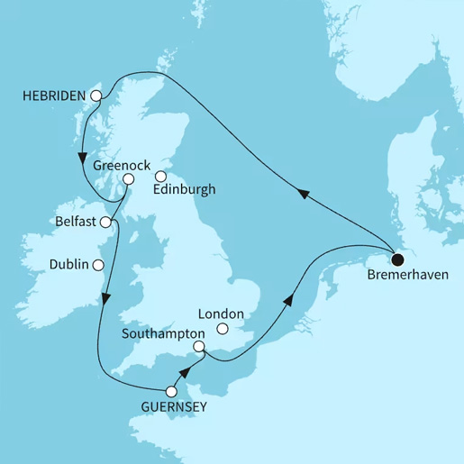 10 Nächte Best of Großbritannien ab/bis Bremerhaven