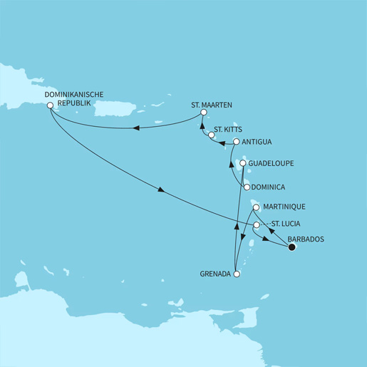 14 Nächte Festtage in der Karibik ab/bis Bridgetown