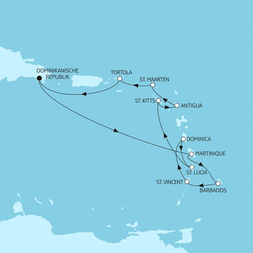 14 Nächte Karibische Inseln I<br>NEU: Glückskabinen, Flüge zubuchbar